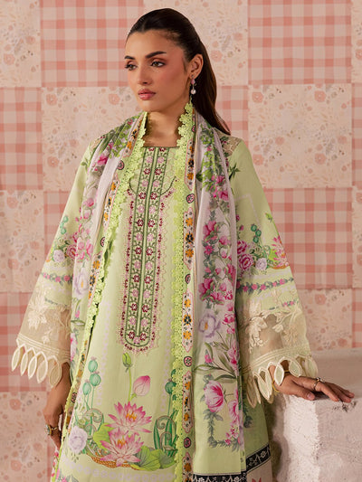 Mahnur | Afsana Lawn 26 | AL-01-Brand:Mahnur-Type:Ladies Clothes-Mint-Lawn-House of Maryam- Buy in UK, USA
