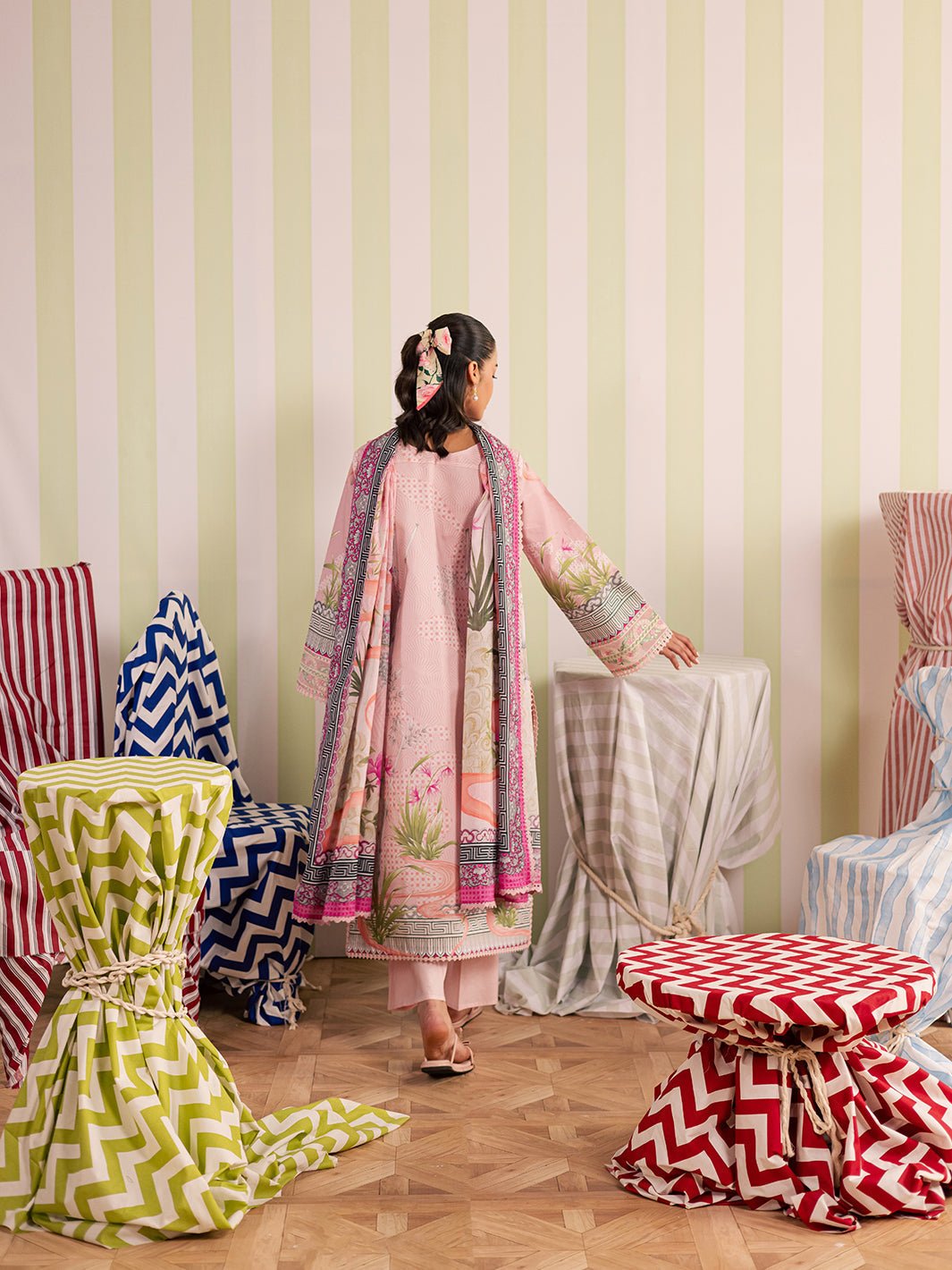 Mahnur | Afsana Lawn 26 | AL-06-Brand:Mahnur-Type:Ladies Clothes-Light Peach Pink-Lawn-House of Maryam- Buy in UK, USA