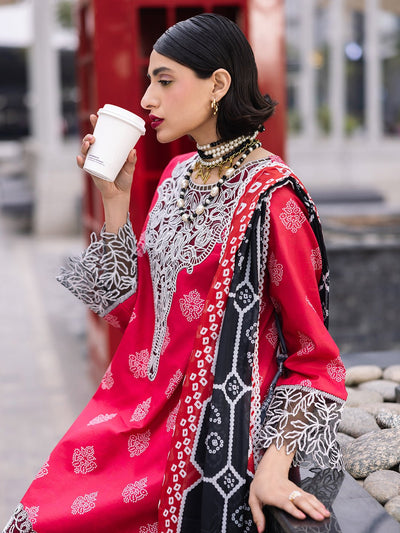 Mahnur | Broadway Luxury Lawn 25 | Azelea-Brand:Mahnur-Type:Ladies Clothes-Hot Pink-Lawn-House of Maryam- Buy in UK, USA