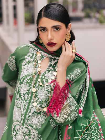 Mahnur | Broadway Luxury Lawn 25 | Sagebloom-Brand:Mahnur-Type:Ladies Clothes-Pastel Green-Lawn-House of Maryam- Buy in UK, USA