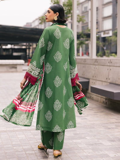 Mahnur | Broadway Luxury Lawn 25 | Sagebloom-Brand:Mahnur-Type:Ladies Clothes-Pastel Green-Lawn-House of Maryam- Buy in UK, USA