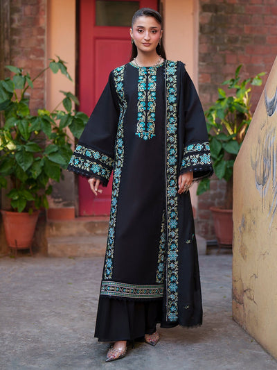 Mahnur | Fiona Lawn 26 | F-11-Brand:Mahnur-Type:Ladies Clothes-Black-Lawn-House of Maryam- Buy in UK, USA