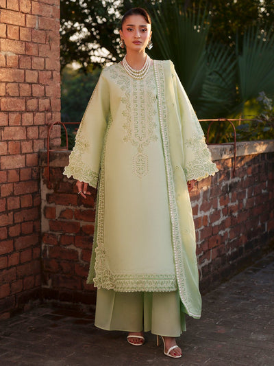 Mahnur | Fiona Lawn 26 | F-14-Brand:Mahnur-Type:Ladies Clothes-Mint Green-Lawn-House of Maryam- Buy in UK, USA