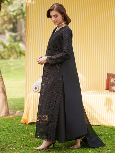 Mahnur | Nilofer Luxury Lawn 26 | NL-14-Brand:Mahnur-Type:Ladies Clothes-Black-Lawn-House of Maryam- Buy in UK, USA