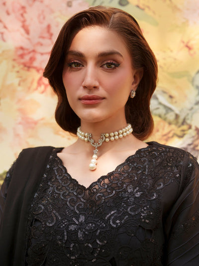 Mahnur | Nilofer Luxury Lawn 26 | NL-14-Brand:Mahnur-Type:Ladies Clothes-Black-Lawn-House of Maryam- Buy in UK, USA