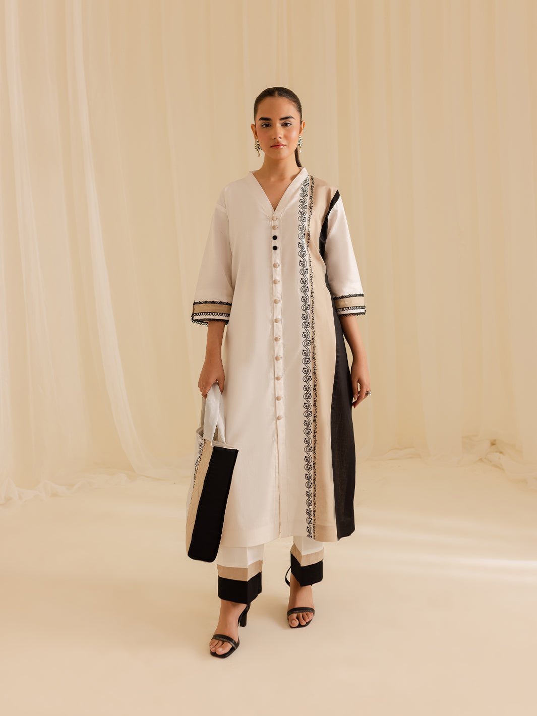 Mahnur | Petal Whispers Lawn Pret | Gardenia-Brand:Mahnur-Type:Ladies Clothes-Ivory-Lawn-House of Maryam- Buy in UK, USA