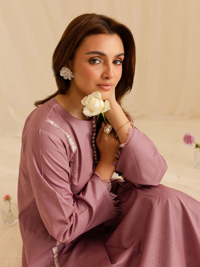 Mahnur | Petal Whispers Lawn Pret | Liliosa-Brand:Mahnur-Type:Ladies Clothes-Lilac-Lawn-House of Maryam- Buy in UK, USA