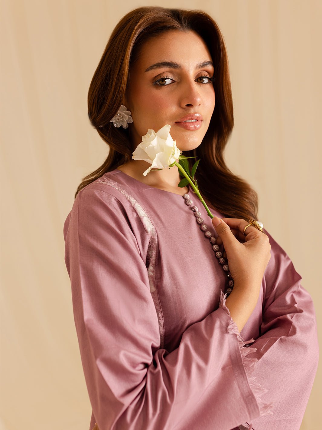 Mahnur | Petal Whispers Lawn Pret | Liliosa-Brand:Mahnur-Type:Ladies Clothes-Lilac-Lawn-House of Maryam- Buy in UK, USA