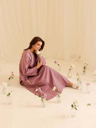 Mahnur | Petal Whispers Lawn Pret | Liliosa-Brand:Mahnur-Type:Ladies Clothes-Lilac-Lawn-House of Maryam- Buy in UK, USA