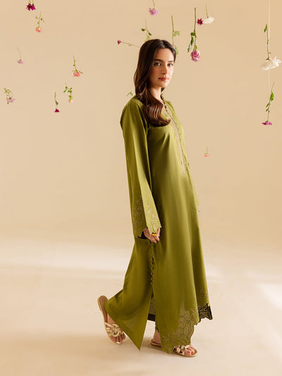 Mahnur | Petal Whispers Lawn Pret | Verdant-Brand:Mahnur-Type:Ladies Clothes-mendhi-Lawn-House of Maryam- Buy in UK, USA