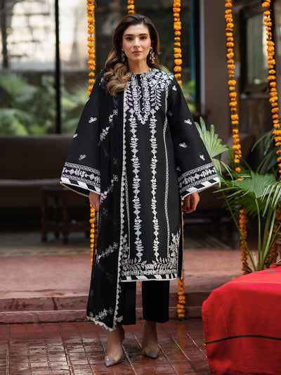 Mahnur | Satrangi Lawn 26 | ST-01-Brand:Mahnur-Type:Ladies Clothes-Black-Lawn-House of Maryam- Buy in UK, USA