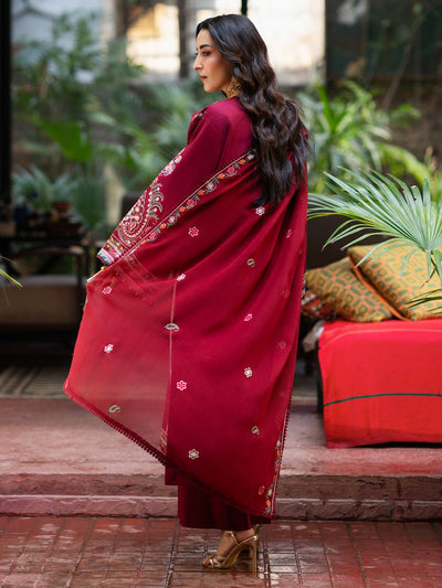 Mahnur | Satrangi Lawn 26 | ST-06-Brand:Mahnur-Type:Ladies Clothes-Wine-Lawn-House of Maryam- Buy in UK, USA