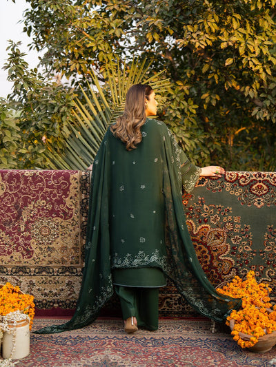 Mahnur | Satrangi Lawn 26 | ST-08-Brand:Mahnur-Type:Ladies Clothes-Olive Green-Lawn-House of Maryam- Buy in UK, USA