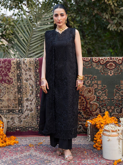 Mahnur | Satrangi Lawn 26 | ST-12-Brand:Mahnur-Type:Ladies Clothes-Black-Lawn-House of Maryam- Buy in UK, USA