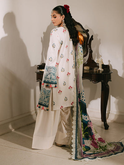 Mahnur | Shanaya Luxury Lawn 25 | Rangrez-Brand:Mahnur-Type:Ladies Clothes-White-Lawn-House of Maryam- Buy in UK, USA