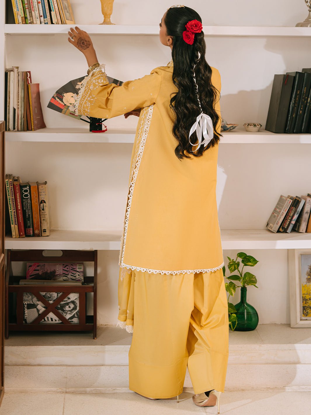 Mahnur | Shanaya Luxury Lawn 25 | Zunaira-Brand:Mahnur-Type:Ladies Clothes-Saffron-Lawn-House of Maryam- Buy in UK, USA