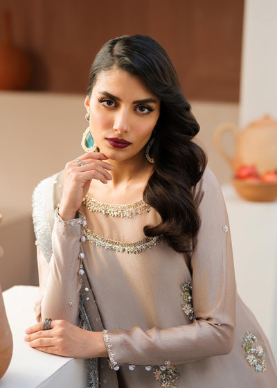 Mahum Asad | Raising The Bar | Sand -  Mahum Asad Formal - Original Designer Dress - House of Maryam