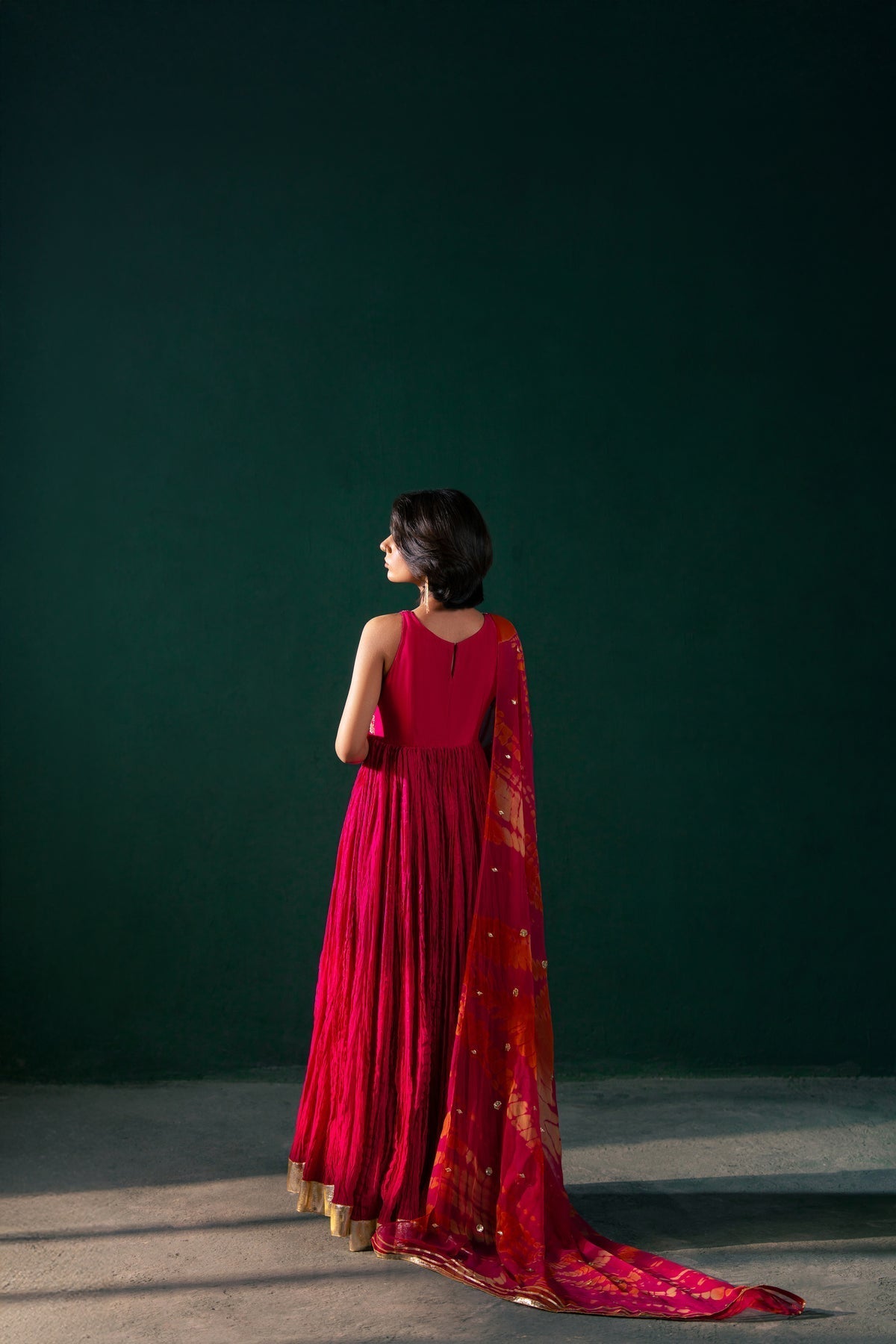 Malook | Rashq e Qamar | Jahanara-Brand:Malook-Type:Luxury-Hot Pink-Raw Silk-House of Maryam- Buy in UK, USA