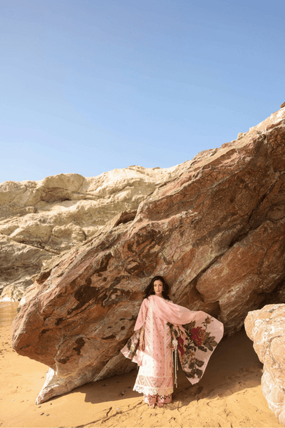 Manara | Eid Pret Collection 26 | CHERRY BLOOSOM-Brand:Manara-Type:Ladies Clothes-Pink-Lawn-House of Maryam- Buy in UK, USA