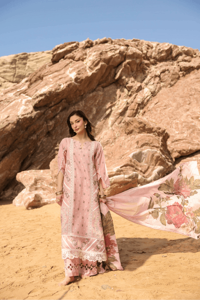 Manara | Eid Pret Collection 26 | CHERRY BLOOSOM-Brand:Manara-Type:Ladies Clothes-Pink-Lawn-House of Maryam- Buy in UK, USA