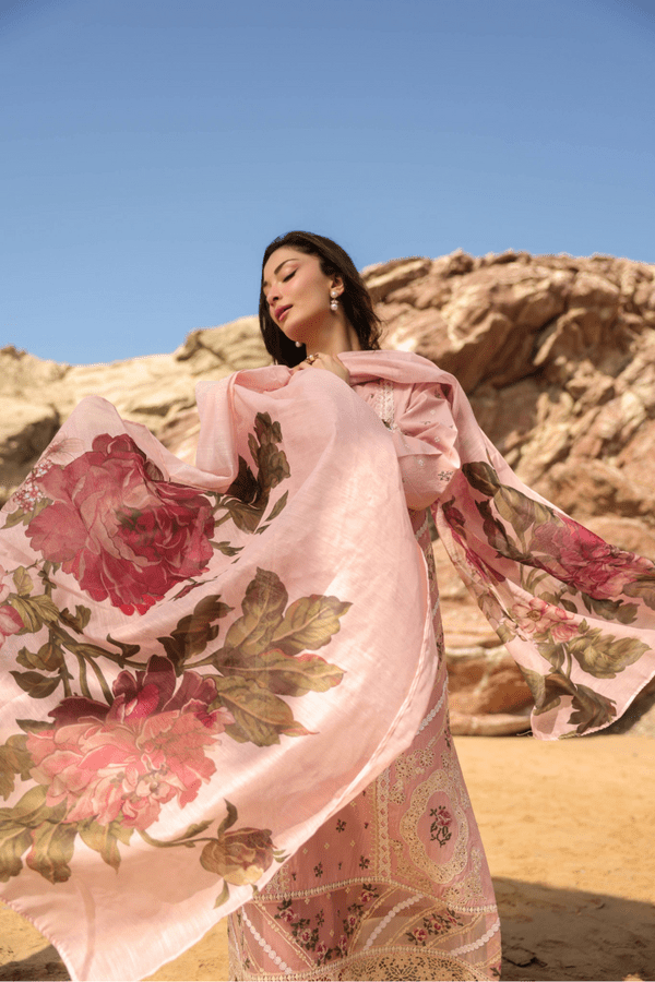 Manara | Eid Pret Collection 26 | CHERRY BLOOSOM-Brand:Manara-Type:Ladies Clothes-Pink-Lawn-House of Maryam- Buy in UK, USA