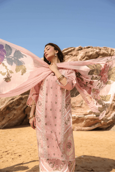 Manara | Eid Pret Collection 26 | CHERRY BLOOSOM-Brand:Manara-Type:Ladies Clothes-Pink-Lawn-House of Maryam- Buy in UK, USA