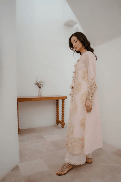 Manara | Eid Pret Collection 26 | FREESIA-Brand:Manara-Type:Ladies Clothes-Light Pink-Lawn-House of Maryam- Buy in UK, USA