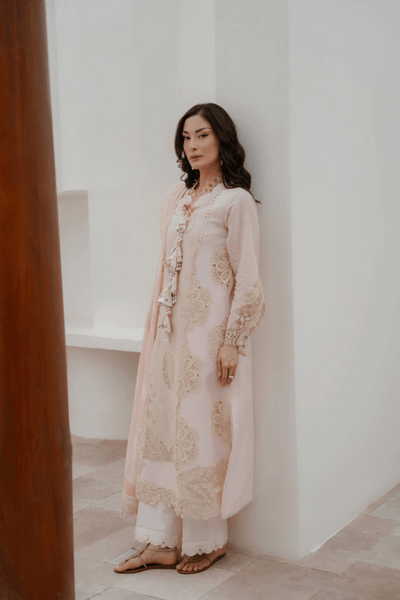 Manara | Eid Pret Collection 26 | FREESIA-Brand:Manara-Type:Ladies Clothes-Light Pink-Lawn-House of Maryam- Buy in UK, USA