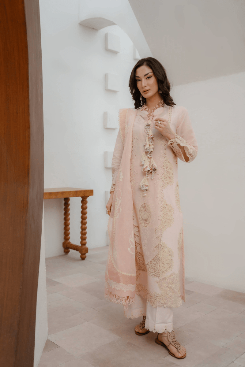 Manara | Eid Pret Collection 26 | FREESIA-Brand:Manara-Type:Ladies Clothes-Light Pink-Lawn-House of Maryam- Buy in UK, USA