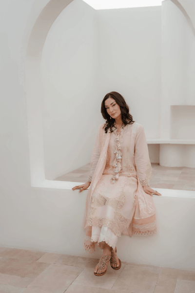 Manara | Eid Pret Collection 26 | FREESIA-Brand:Manara-Type:Ladies Clothes-Light Pink-Lawn-House of Maryam- Buy in UK, USA