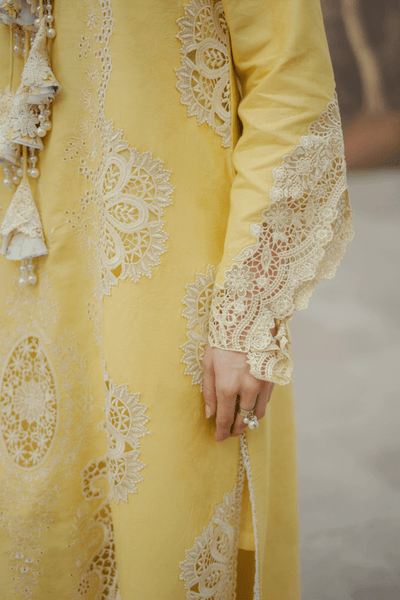 Manara | Eid Pret Collection 26 | LILLY-Brand:Manara-Type:Ladies Clothes-Maize Yellow-Lawn-House of Maryam- Buy in UK, USA