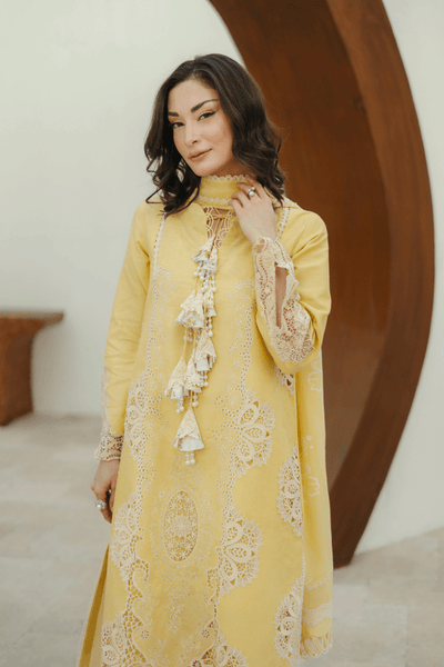 Manara | Eid Pret Collection 26 | LILLY-Brand:Manara-Type:Ladies Clothes-Maize Yellow-Lawn-House of Maryam- Buy in UK, USA