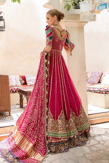 Maria B | Bridal Formals | Elfesya-Brand:Maria B-Type:Ladies Clothes-Hot Pink-Pure Organza-House of Maryam- Buy in UK, USA