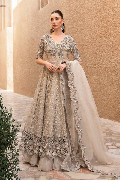 Maria B | Bridal Formals | Irem-Brand:Maria B-Type:Ladies Clothes-Coffee-Organza-House of Maryam- Buy in UK, USA
