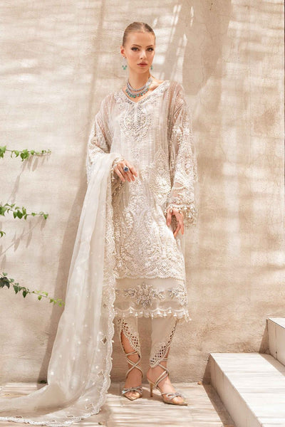 Maria B | Bridal Formals | Pearla-Brand:Maria B-Type:Ladies Clothes-Off White-Pure Organza-House of Maryam- Buy in UK, USA
