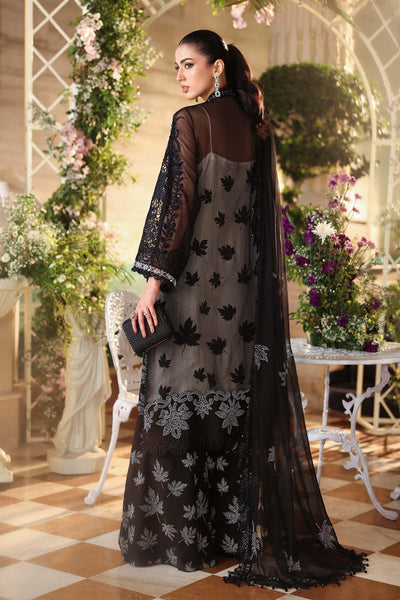 Maria b | Chiffon Formals 26 | MPC-26-101-Black-Brand:Maria B-Type:Ladies Clothes-Black-Chiffon-House of Maryam- Buy in UK, USA