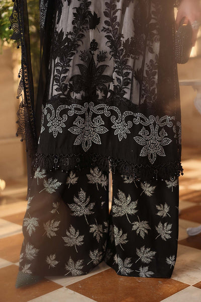 Maria b | Chiffon Formals 26 | MPC-26-101-Black-Brand:Maria B-Type:Ladies Clothes-Black-Chiffon-House of Maryam- Buy in UK, USA