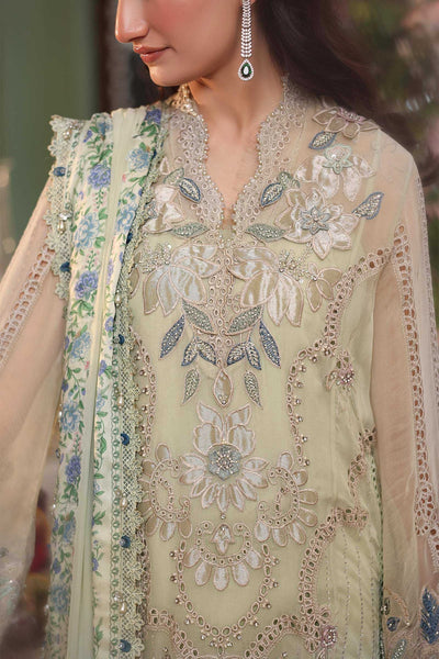 Maria b | Chiffon Formals 26 | MPC-26-105-Pistachio Green-Brand:Maria B-Type:Ladies Clothes-Apple Green-Chiffon-House of Maryam- Buy in UK, USA