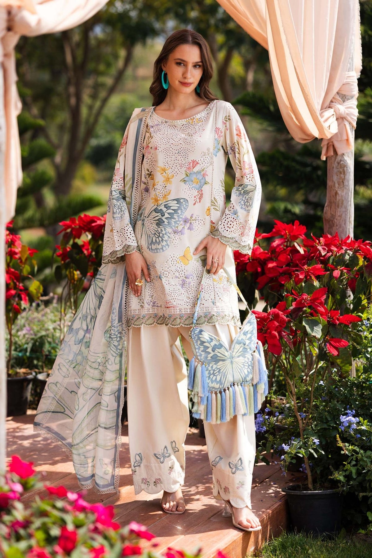 Maria B | Eid Collection Pret | DW-EF26-31-Brand:Maria B-Type:Ladies Clothes-Skin-Lawn-House of Maryam- Buy in UK, USA