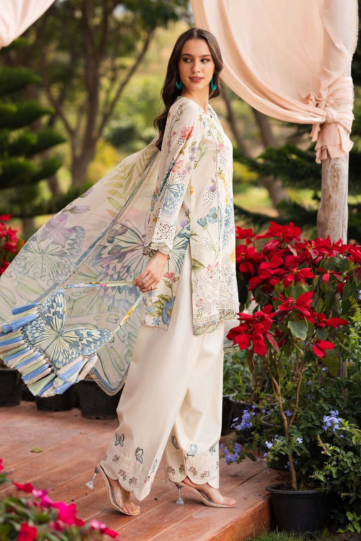 Maria B | Eid Collection Pret | DW-EF26-31-Brand:Maria B-Type:Ladies Clothes-Skin-Lawn-House of Maryam- Buy in UK, USA