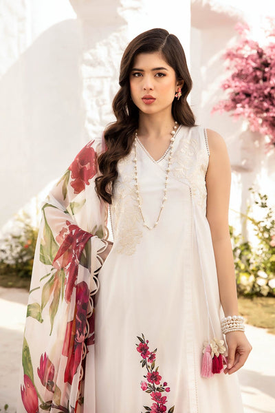 Maria B | M Basic Summer Lawn 25 | MB-CUS25-701B-Brand:Maria B-Type:Ladies Clothes-White-Lawn-House of Maryam- Buy in UK, USA