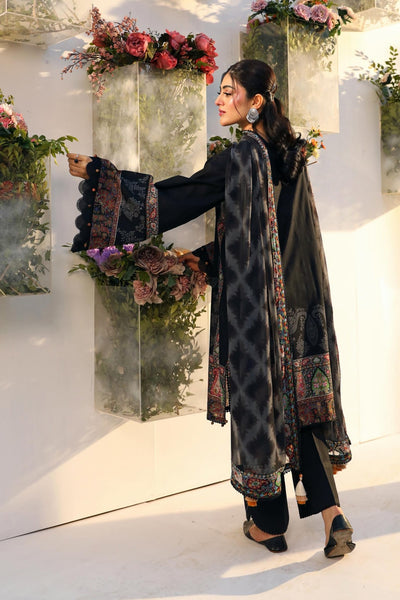 Maria B | M Basic Summer Lawn 25 | MB-CUS25-703A-Brand:Maria B-Type:Ladies Clothes-Black-Lawn-House of Maryam- Buy in UK, USA