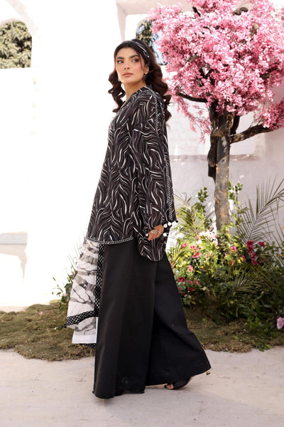 Maria B | M Basic Summer Lawn 25 | MB-CUS25-704B-Brand:Maria B-Type:Ladies Clothes-Black-Lawn-House of Maryam- Buy in UK, USA