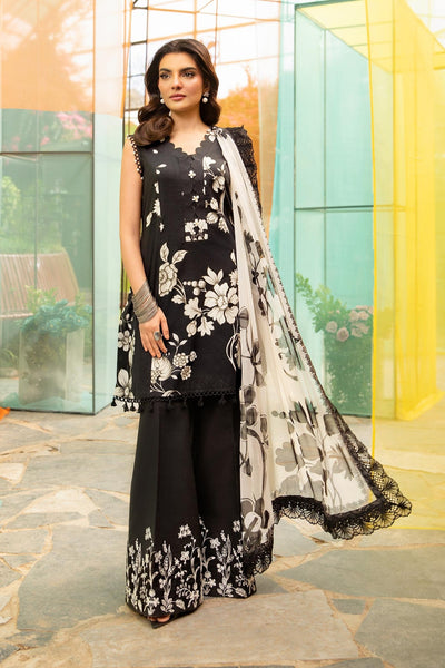 Maria B | M Basic Summer Lawn 25 | MB-CUS25-706B-Brand:Maria B-Type:Ladies Clothes-Black-Lawn-House of Maryam- Buy in UK, USA