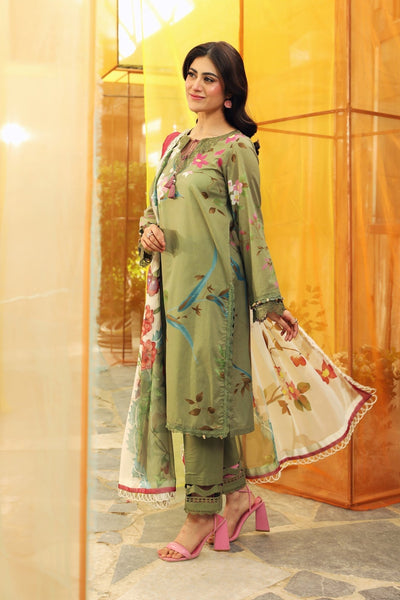 Maria B | M Basic Summer Lawn 25 | MB-CUS25-707A-Brand:Maria B-Type:Ladies Clothes-Mint Green-Lawn-House of Maryam- Buy in UK, USA