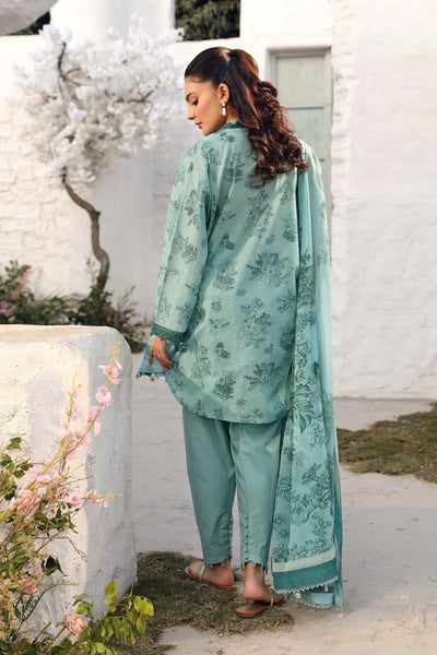 Maria B | M Basic Summer Lawn 25 | MB-CUS25-708B-Brand:Maria B-Type:Ladies Clothes-Ice Blue-Lawn-House of Maryam- Buy in UK, USA