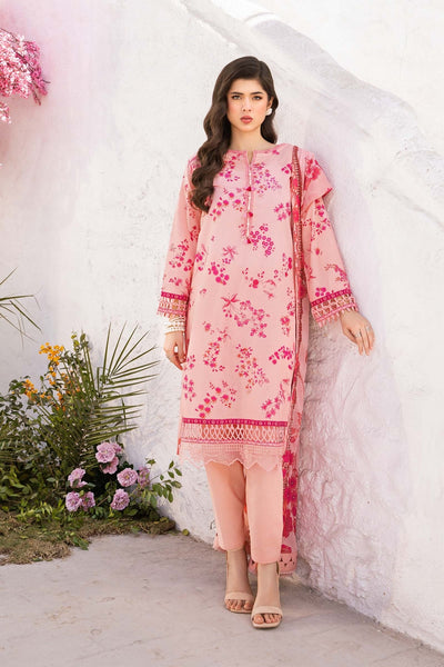 Maria B | M Basic Summer Lawn 25 | MB-CUS25-709A-Brand:Maria B-Type:Ladies Clothes-Pink-Lawn-House of Maryam- Buy in UK, USA