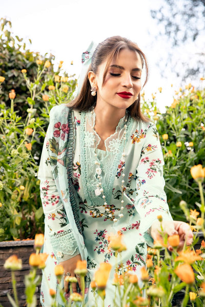 Maria B | M Basic Summer Lawn 25 | MB-CUS25-709B-Brand:Maria B-Type:Ladies Clothes-Pastel Blue-Lawn-House of Maryam- Buy in UK, USA