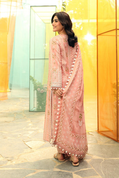 Maria B | M Basic Summer Lawn 25 | MB-CUS25-711B-Brand:Maria B-Type:Ladies Clothes-Pink-Slub Lawn-House of Maryam- Buy in UK, USA