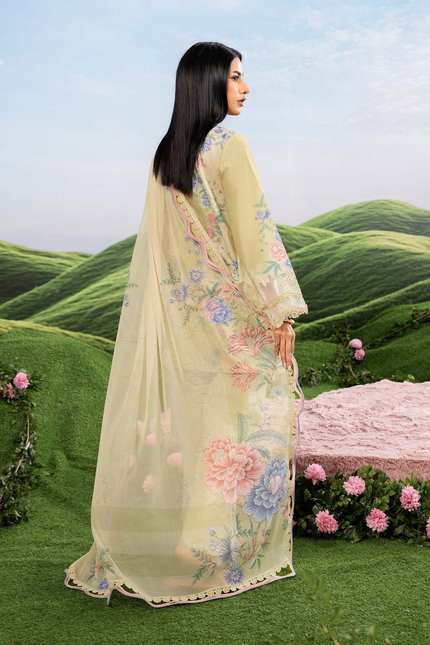 Maria B | M Basics Dreamscape Eid Lawn | MB-CUSV14-11A-Brand:Maria B-Type:Ladies Clothes-Rich Green-Lawn-House of Maryam- Buy in UK, USA
